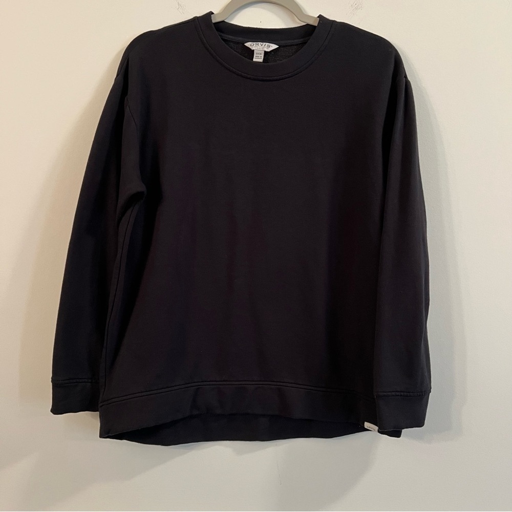 Women’s Orvis black crewneck pullover sweater size small S